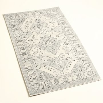 Coby Bohemian Tribal Southwestern Ivory/Gray Area Rug (synthetic illustration; no displayed measurements)