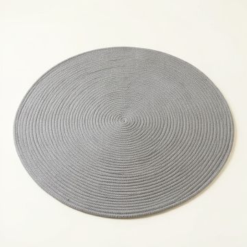 Spruce Branch Round Area Rug - Gray (synthetic illustration; no displayed measurements)
