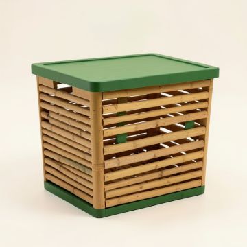 Pine Bridge Laundry Hamper - Green (synthetic illustration; no displayed measurements)