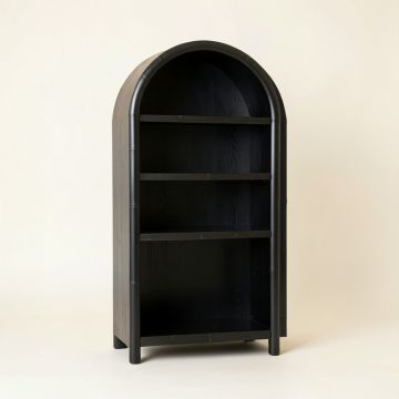 Hill Edge Freestanding Bookcase - Black (synthetic illustration; no displayed measurements)
