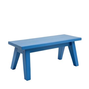 Lake Bridge Indoor Bench - Blue