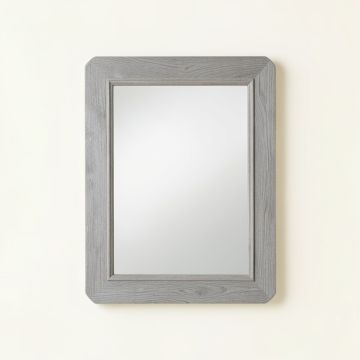 Dawn Bend Framed Wall Mirror - Gray (synthetic illustration; no displayed measurements)