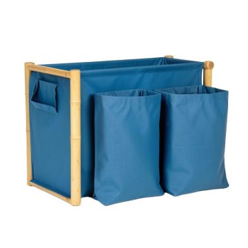 Harbor Crest Laundry Sorting Station With Plain Removable Bags - Blue