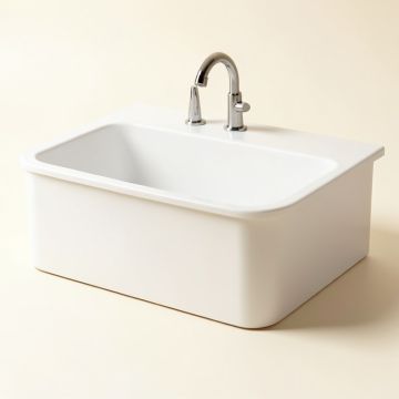 Gourmetier 36 '' L X 18 '' W Farmhouse/Apron Kitchen Sink (synthetic illustration; no displayed measurements)