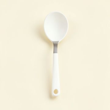 Linden Arc Cooking Spoon - White (synthetic illustration; no displayed measurements)