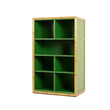 Alder Bluff Freestanding Bookcase - Green (synthetic illustration; no displayed measurements)