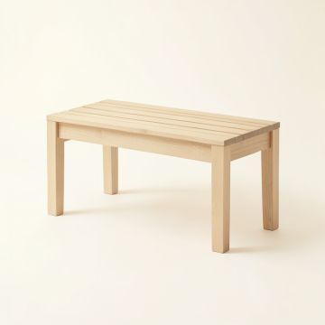 Fern Field Indoor Bench - Beige (synthetic illustration; no displayed measurements)