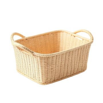 Cove Branch Empty Storage Basket - Cream