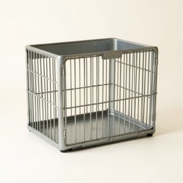 Harbor Edge Empty Furniture-Style Pet Crate - Gray (synthetic illustration; no displayed measurements)