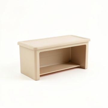 Linden Branch Narrow Outdoor Storage Bench - Beige (synthetic illustration; no displayed measurements)
