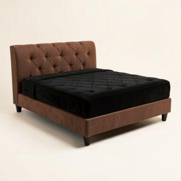 Tufted Upholstered Low Profile Platform Bed (synthetic illustration; no displayed measurements)