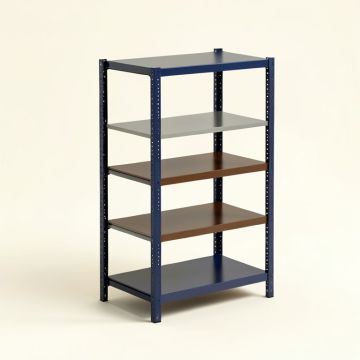 Carroll 73 '' H X 36 '' W X 18 '' D 5-Tier Metal Storage Shelves (synthetic illustration; no displayed measurements)