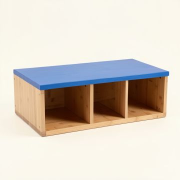 Spruce Crest Shoe Storage Bench - Blue (synthetic illustration; no displayed measurements)