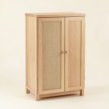 Romulus 15 '' W X 63 '' H X 13.25 '' D Free-Standing Linen Cabinet (synthetic illustration; no displayed measurements)