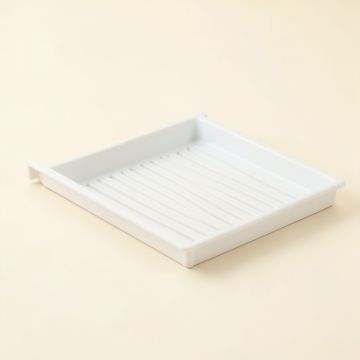 Juniper Field Empty Under-Desk Cable Tray - White (synthetic illustration; no displayed measurements)