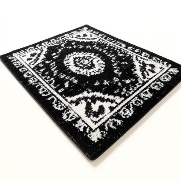 Chanler Hand-Tufted Wool Black/White Area Rug (synthetic illustration; no displayed measurements)