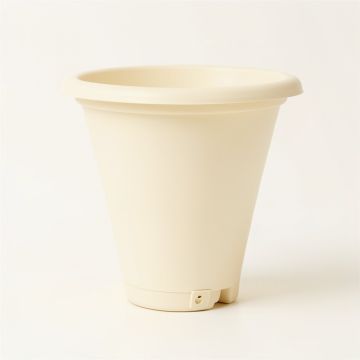 Spruce Branch Empty Railing Planter With Integral Brackets - Ivory (synthetic illustration; no displayed measurements)