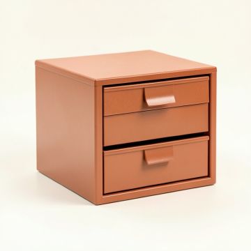 Slate Dale Small-Parts Storage Drawer Cabinet - Terracotta (synthetic illustration; no displayed measurements)