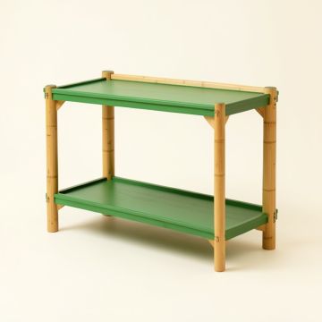 Cedar Arc Empty Countertop Canister Rack (synthetic illustration; no displayed measurements)