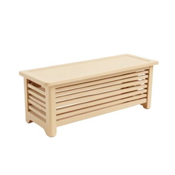 Rowan Brook Narrow Outdoor Storage Bench - Beige (synthetic illustration; no displayed measurements)
