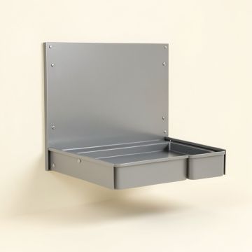 Cliff Branch Empty Wall-Mounted Tool Organizer Panel - Gray (synthetic illustration; no displayed measurements)