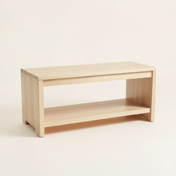 Pine Crest Indoor Bench - Beige (synthetic illustration; no displayed measurements)