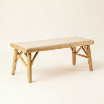 River Branch Indoor Bench - Beige (synthetic illustration; no displayed measurements)