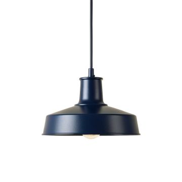 Laurel Bluff Pendant Light Suspended From One Plain Cable - Navy