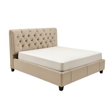 Adal Tufted Upholstered Low Profile Platform Bed