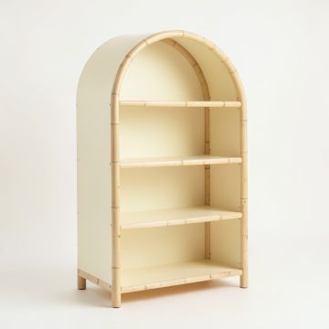 Field Bluff Freestanding Bookcase - Cream (synthetic illustration; no displayed measurements)
