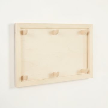 Clay Dale Empty Wall-Mounted Tool Organizer Panel - Ivory (synthetic illustration; no displayed measurements)
