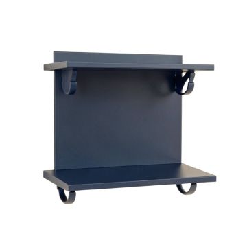 Spruce Crest Wall-Mounted Entryway Organizer Shelf - Navy