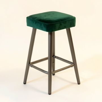 Nanci Velvet/Metal 26 '' Bar Stool (synthetic illustration; no displayed measurements)