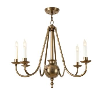 Shaylee 5 - Light Candle Style Empire Chandelier