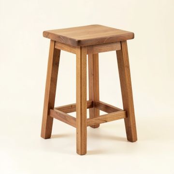 Espanola Solid Wood 24 '' Bar Stool (synthetic illustration; no displayed measurements)