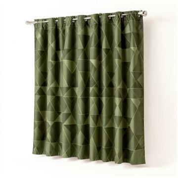 Abstract Geometry Optical Illusion Altered Triangles Modern Optic Art Pattern Kitchen Curtain (synthetic illustration; no displayed measurements)