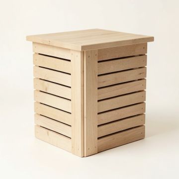 Holly Bridge Closed Garden Compost Bin - Beige (synthetic illustration; no displayed measurements)