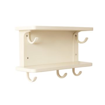 Holly Bridge Wall-Mounted Entryway Organizer Shelf - Ivory