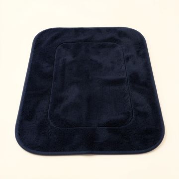 Cedar Crossing Bath Mat - Navy (synthetic illustration; no displayed measurements)