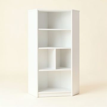 Bay Dell Freestanding Bookcase - White (synthetic illustration; no displayed measurements)