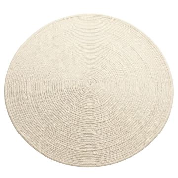 Holly Arc Round Area Rug - Cream