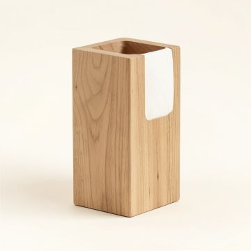 Freestanding Toilet Paper Holder With Natural Wood Storage (synthetic illustration; no displayed measurements)