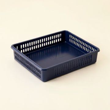 Cliff Crest Empty Under-Desk Cable Tray - Navy (synthetic illustration; no displayed measurements)