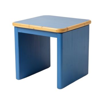Reed Edge Side Table - Blue