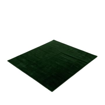 Abstract Dark Green Area Rug