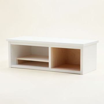 Flint Crossing Shoe Storage Bench - White (synthetic illustration; no displayed measurements)