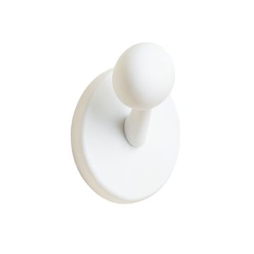 Vale Arc Wall-Mounted Robe Hook - White
