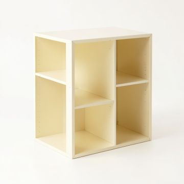 Dune Fold Desktop Shelving Unit - Cream (synthetic illustration; no displayed measurements)