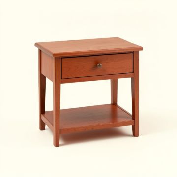 Fern Crest Nightstand - Terracotta (synthetic illustration; no displayed measurements)