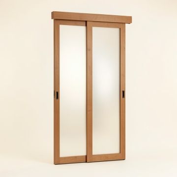 Frosted Glass Sliding Closet Door (synthetic illustration; no displayed measurements)